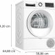 Bosch WQG233D1IT Serie 6 Asciugatrice a pompa di calore 8 kg Bianco 7