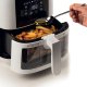 Ariete 4626 Friggitrice ad aria 6L, 1300 W, Capacità 6L, Capacità di cottura 2,5kg, 8 programmi preimpostati, Temperatura fino a 200°, Cestello trasparente per controllo cottura, Bianco 4