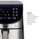 Ariete 4628 Friggitrice ad aria 7L, 1800 W, Capacità 7L, Capacità di cottura 2,8kg, 12 programmi preimpostati, Funzione Max Crisp, Temperatura fino a 200°, Cestello antiaderente con griglia, Metal 4
