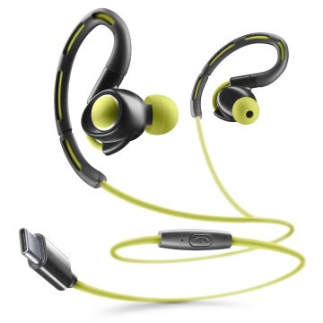 Cellularline SPORT Auricolare in-ear con connettore USB-C, ideale per lo sport