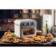 Ariete 4632 Friggitrice ad aria e forno Vintage, 1400W, 2in1, Capacità 16L, Accessori inclusi, Timer 60 minuti, Doppio vetro, Celeste 12