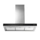 Glem Gas GHB990IXA cappa aspirante Cappa aspirante a parete Nero, Acciaio inox 679 m³/h 2