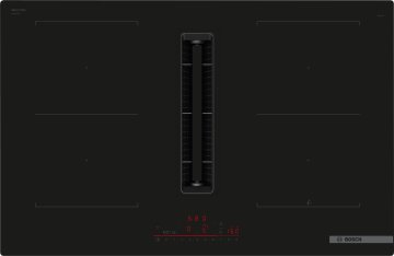 Bosch Serie 6 PVQ811H26E piano cottura Nero Da incasso 80 cm Piano cottura a induzione 4 Fornello(i) Cappa da incasso