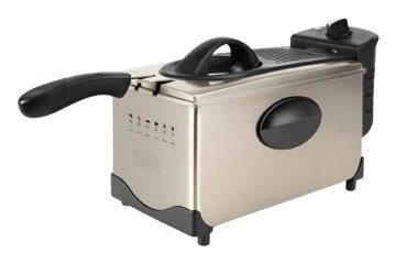 Nero & Decker BXDF2100E Singolo 3 L Indipendente 2100 W Friggitrice Nero, Acciaio inox