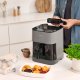 Panasonic NF-CC500SXE friggitrice Singolo 5 L Indipendente 1450 W Friggitrice ad aria calda Grigio 32