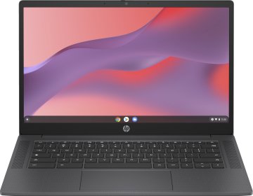 HP Chromebook 14a-nf0011nl Intel® N N100 35,6 cm (14") HD 4 GB LPDDR5-SDRAM 64 GB eMMC Wi-Fi 6E (802.11ax) ChromeOS Grigio