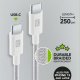Cellularline Cavo Telato 250 cm - USB-C to USB-C Cavo telato ultra-resistente 3