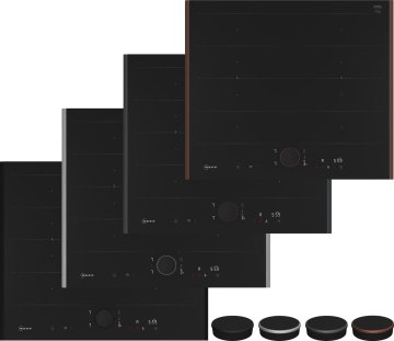 Neff T66YYY4C0 piano cottura Nero Da incasso 60 cm Piano cottura a induzione 4 Fornello(i)