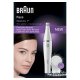 Braun FaceSpa Face Spa Depilatore Donna Epilatore Viso, Accessori Inclusi, Con Spazzola Pulizia Viso, 100% impermeabile, Idea Regalo, 810 Bianco 4