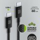 Cellularline Cavo Telato 60 cm - USB-C to USB-C Cavo telato ultra-resistente 3