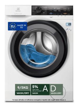 Electrolux EW7W495G lavasciuga Libera installazione Caricamento frontale Bianco D