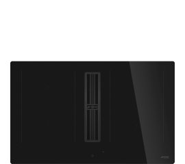 Smeg Universal HOBD482D2 piano cottura Nero Da incasso 83 cm Piano cottura a induzione 4 Fornello(i) Cappa da incasso