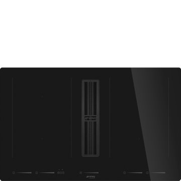 Smeg Universal HOBD682D2 piano cottura Nero Da incasso 83 cm Piano cottura a induzione 4 Fornello(i) Cappa da incasso