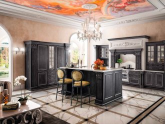Cucina Componibile Vittoria Black Baroque