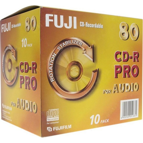 48174 - Fujifilm CD-R Audio Pro 80 min, 10-Pk 700 MB 10 pz - Cd vergini -  Consumabili immagazzinamento dati - Supporti per la memorizzazione a Roma -  Radionovelli