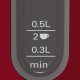 Bosch TWK4P434 bollitore elettrico 1,7 L 2400 W Nero, Rosso 3