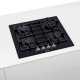 Bosch Serie 4 PNH6B6B90 piano cottura Nero Da incasso 60 cm Gas 4 Fornello(i) 7