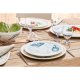 Villeroy & Boch Montauk Beachside Piatto da portata Rotondo Porcellana Blu, Bianco 1 pz 3