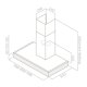 Elica Spot H12 ST IX A/120 Cappa aspirante a parete Acciaio inox 430 m³/h 3