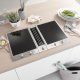 Miele CSDA 1010 piano cottura Nero, Acciaio inox Da incasso Piano cottura a induzione 4 Fornello(i) Cappa da incasso 3