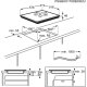 AEG IKB63301XB piano cottura Nero, Acciaio inox Da incasso Piano cottura a induzione 3 Fornello(i) 6