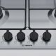 Bosch Serie 4 PGP6B5B80N piano cottura Acciaio inox Da incasso Gas 4 Fornello(i) 6
