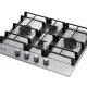 Samsung NA64H3010BS/EO piano cottura Nero, Acciaio inox Da incasso Gas 4 Fornello(i) 3