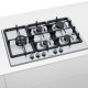 Bosch Serie 4 PGS7B5B90N piano cottura Acciaio inox Da incasso 75 cm Gas 5 Fornello(i) 3