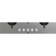 AEG HG755820UM Acciaio inox Da incasso 75 cm Gas 5 Fornello(i) 3