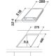 Whirlpool ACM 712/IX /SH piano cottura Nero Da incasso 30 cm Piano cottura a induzione 2 Fornello(i) 7