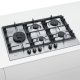 Bosch Serie 6 PCS7A5C90N piano cottura Acciaio inox Da incasso 60 cm Gas 5 Fornello(i) 3
