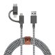 Native Union BELT-KV-ULC-ZEB-V2 cavo USB 2 m USB A USB C/Micro-USB B/Lightning Nero, Bianco 3