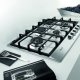 Whirlpool AKR318/IX piano cottura Acciaio inox Da incasso 75 cm Gas 5 Fornello(i) 3