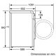 Bosch Serie 6 WTG86260ES asciugatrice Libera installazione Caricamento frontale 8 kg B Bianco 8
