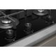 Whirlpool GOW 9553/NB piano cottura Nero Da incasso 86 cm Gas 5 Fornello(i) 7