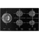 Whirlpool GOW 9553/NB piano cottura Nero Da incasso 86 cm Gas 5 Fornello(i) 11