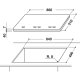 Whirlpool GOW 9553/NB piano cottura Nero Da incasso 86 cm Gas 5 Fornello(i) 14