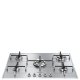 Smeg PX7502 piano cottura Acciaio inox Da incasso 74 cm Gas 5 Fornello(i) 3