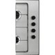 Electrolux KGS6404X Nero, Acciaio inox Da incasso 55 cm Gas 4 Fornello(i) 4