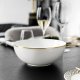 Villeroy & Boch MetroChic Insalatiera Rotondo Porcellana Nero, Oro, Bianco 1 pz 4