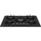 Beko HILW 75222 SL piano cottura Nero Da incasso 75 cm Gas 5 Fornello(i) 4