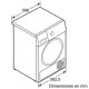 Bosch Serie 6 WTG86263ES asciugatrice Libera installazione Caricamento frontale 7 kg B Bianco 8