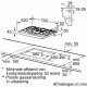 Bosch PCR715F90N piano cottura Acciaio inox Da incasso Gas 5 Fornello(i) 3