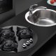Foster Rondò Kristal Black.3F.STD Nero Da incasso Gas 3 Fornello(i) 3