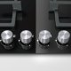 Siemens ER926SV70N piano cottura Nero, Acciaio inox Da incasso Gas 5 Fornello(i) 3