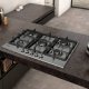 Neff T27BB59N0 piano cottura Nero, Acciaio inox Da incasso 75 cm Gas 5 Fornello(i) 3
