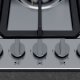 Neff T27BB59N0 piano cottura Nero, Acciaio inox Da incasso 75 cm Gas 5 Fornello(i) 4