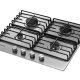Samsung NA64H3110AS Acciaio inox Da incasso 60 cm Gas 4 Fornello(i) 3