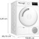 Bosch Serie 4 WTH84001GB asciugatrice Libera installazione Caricamento frontale 8 kg A+ Bianco 7