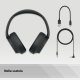 Sony WH-CH720N Cuffie Bluetooth wireless con cancellazione del rumore - Durata della batteria fino a 35 ore e ricarica rapida - Nero 12
